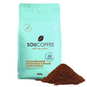 Café Sou Coffee Torrado e Moído 1250g – 5 Pacotes de 250g